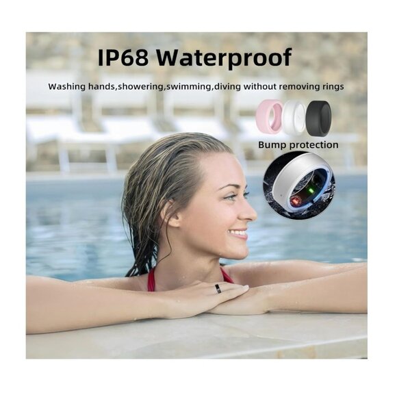 Smart Ring for Women, Men, Health Fitness Tracker Rings #14 - Picture 3 of 8